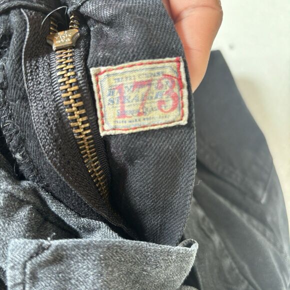 Polo Ralph Lauren Mens Dark Black Hampton Straight Leg Denim Jeans 35x30 - Picture 4 of 10